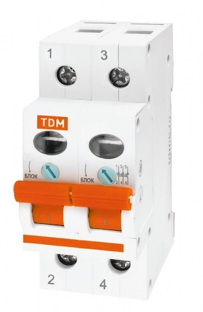 TDM ELECTRIC SQ0211-0012 Выключатель нагрузки (мини-рубильник) ВН-32 2P 20A TDM
